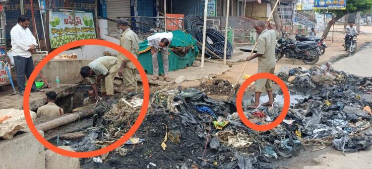 sanitation workers